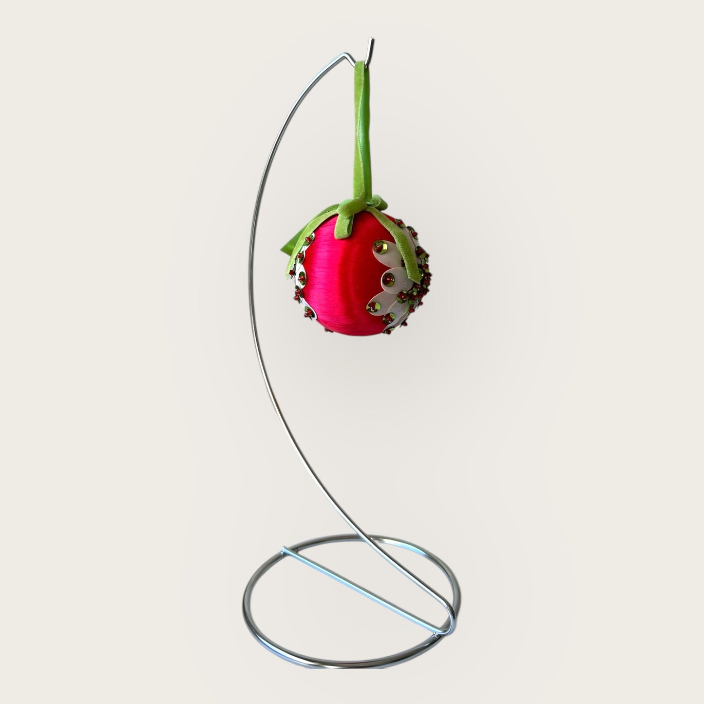 vintage poinsettia ornament