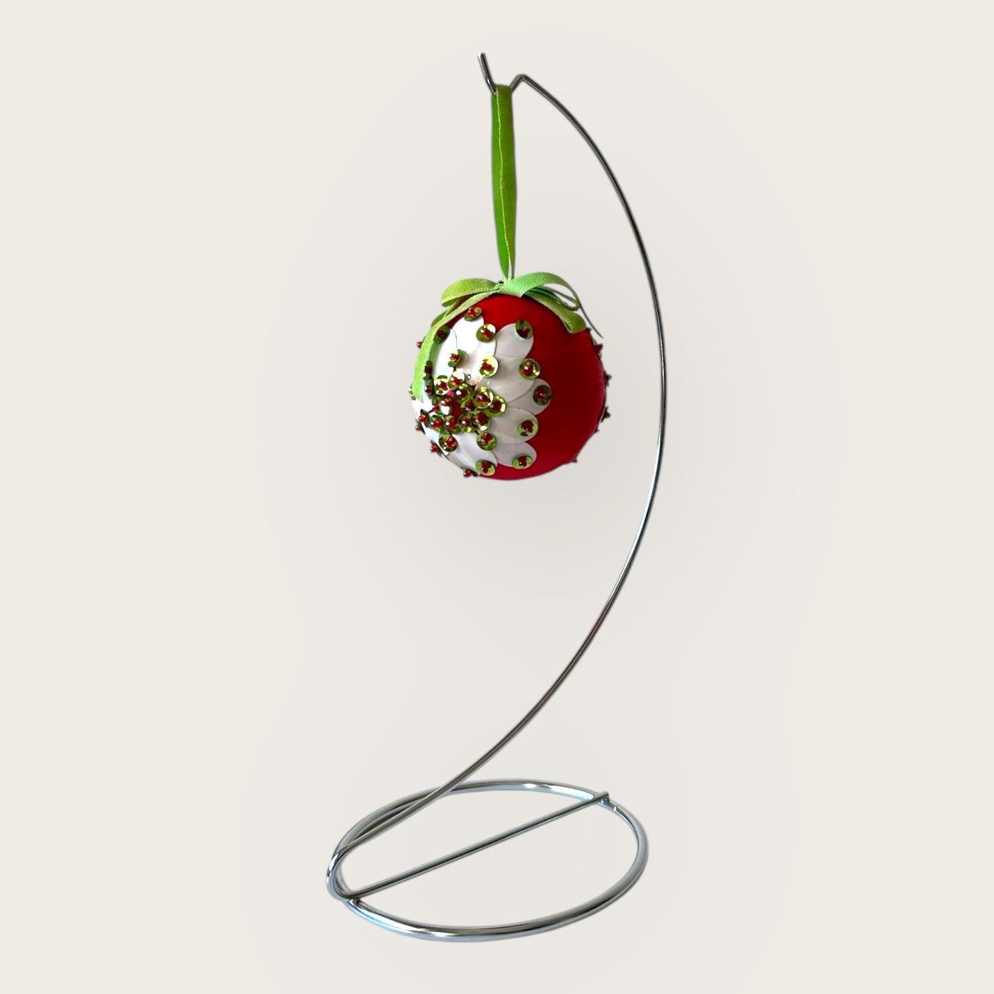 vintage poinsettia ornament