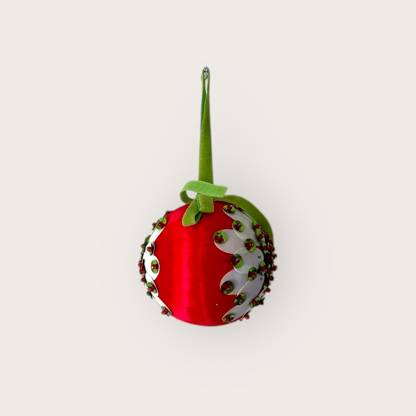 vintage poinsettia ornament