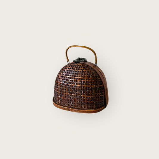 vintage wicker mini bag