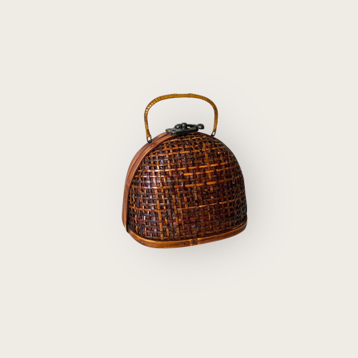 vintage wicker mini bag