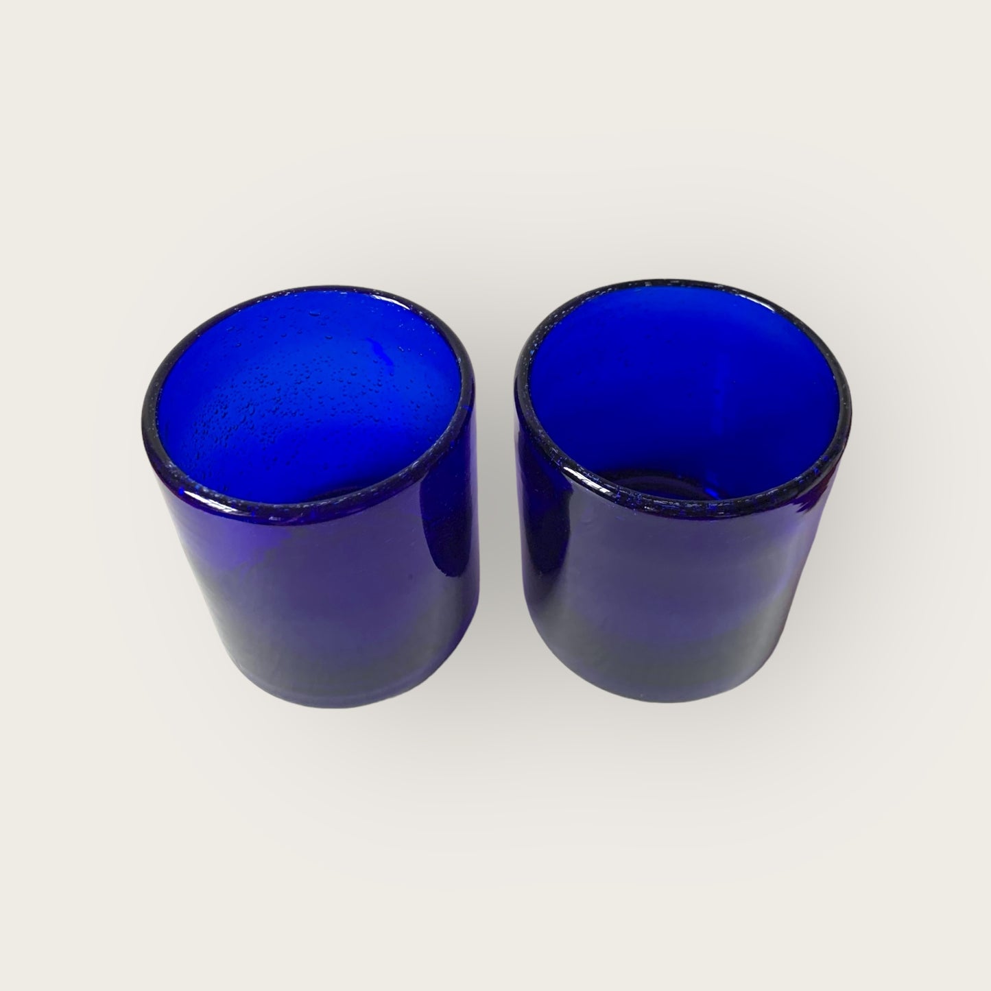 grecian blue water glass set