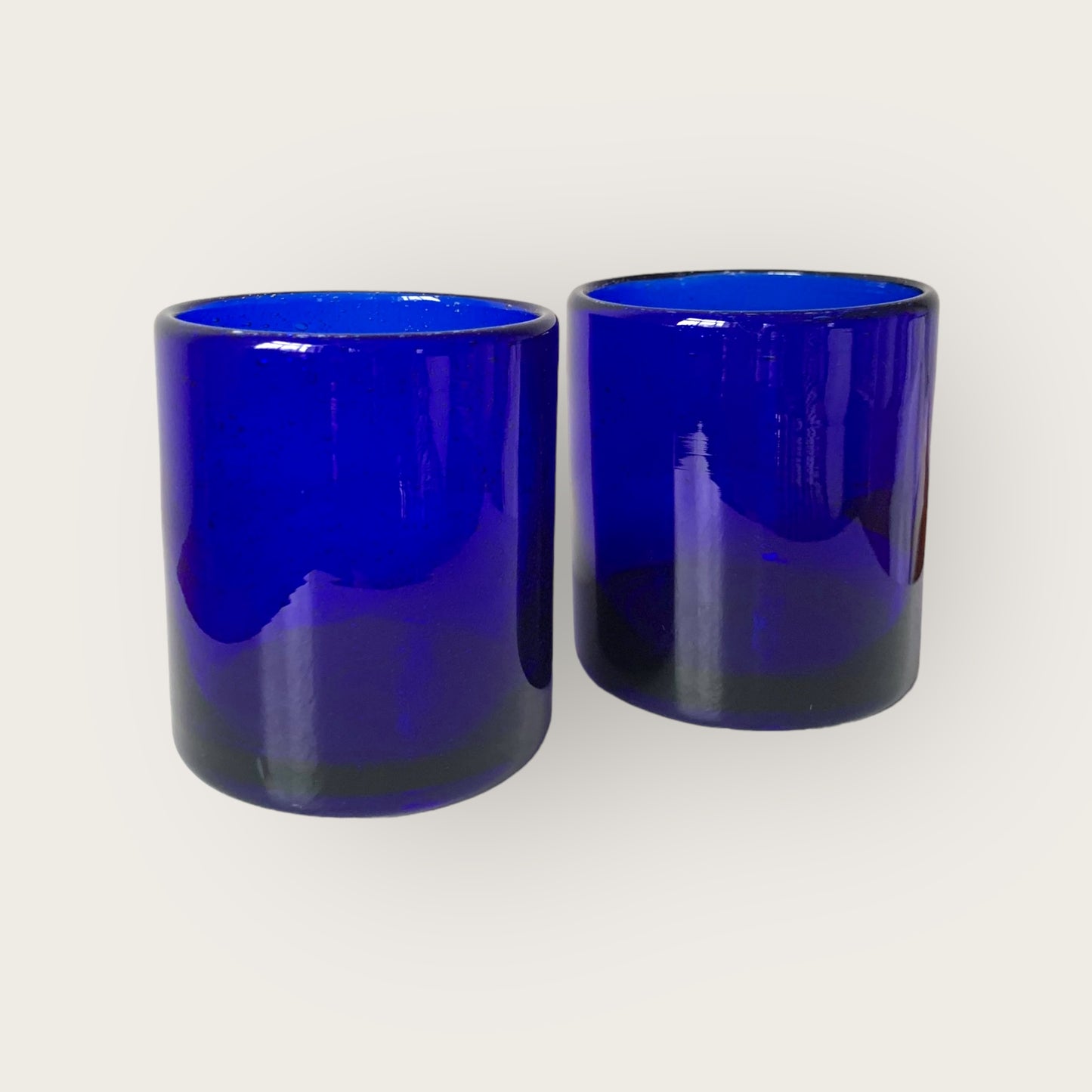 grecian blue water glass set