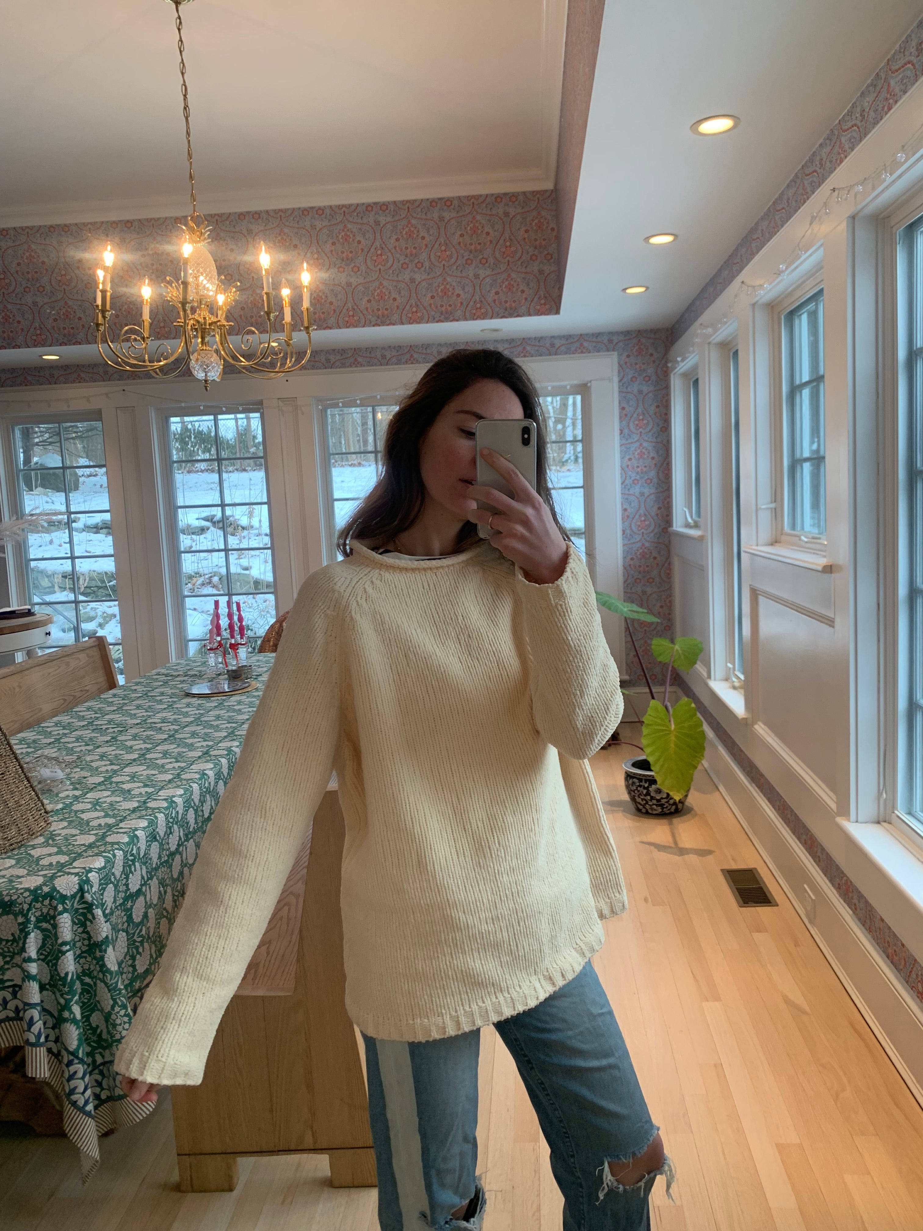 Chenille sweater outlet oversized