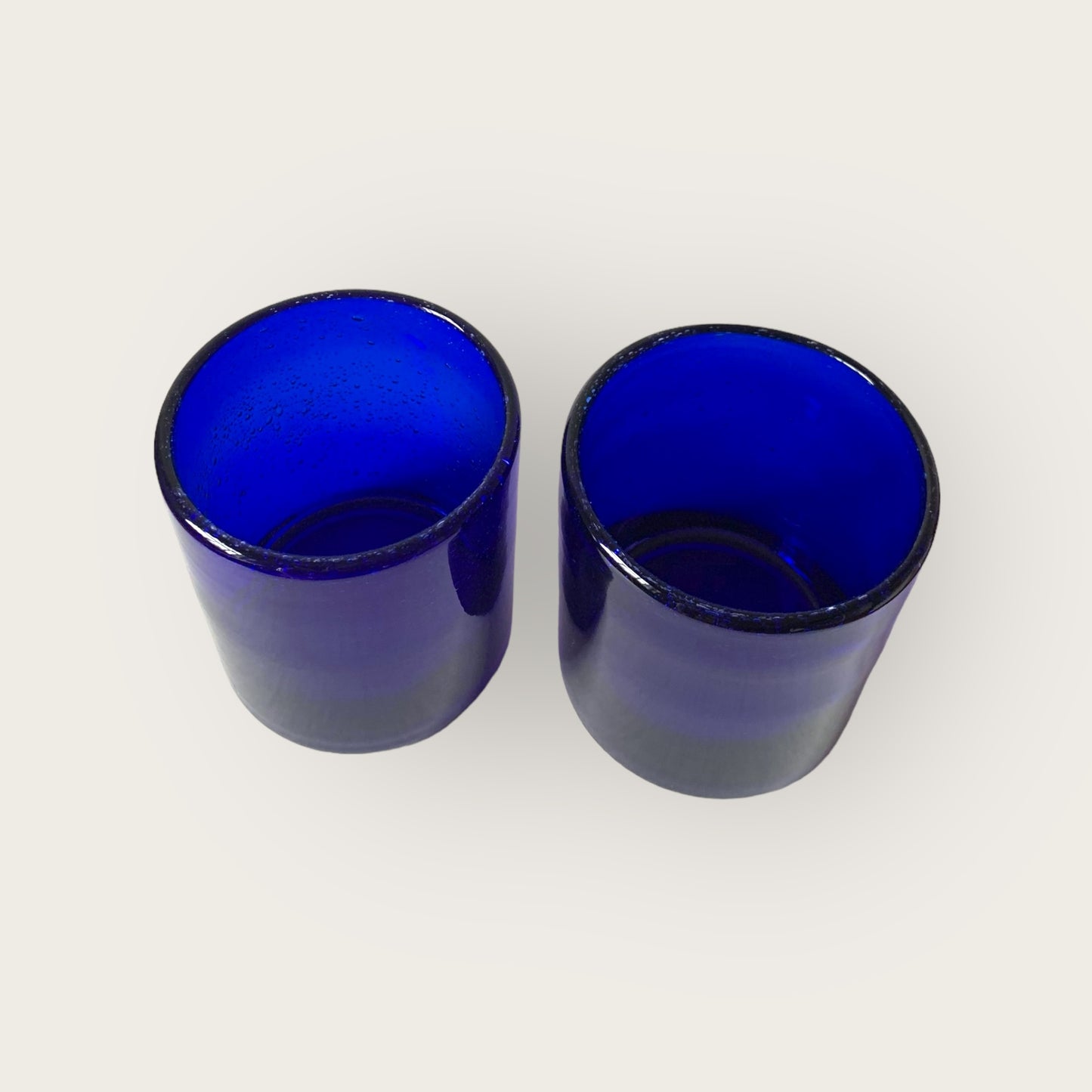 grecian blue water glass set