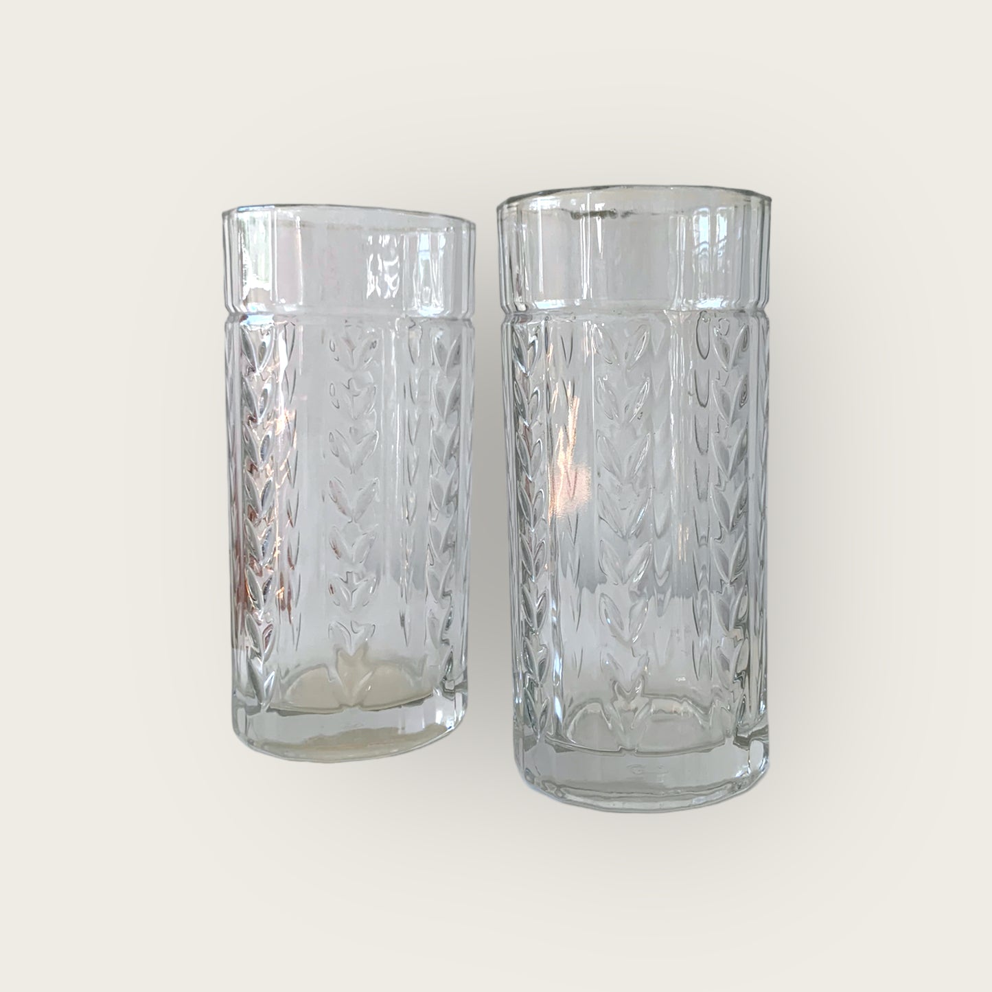 engraved water glass