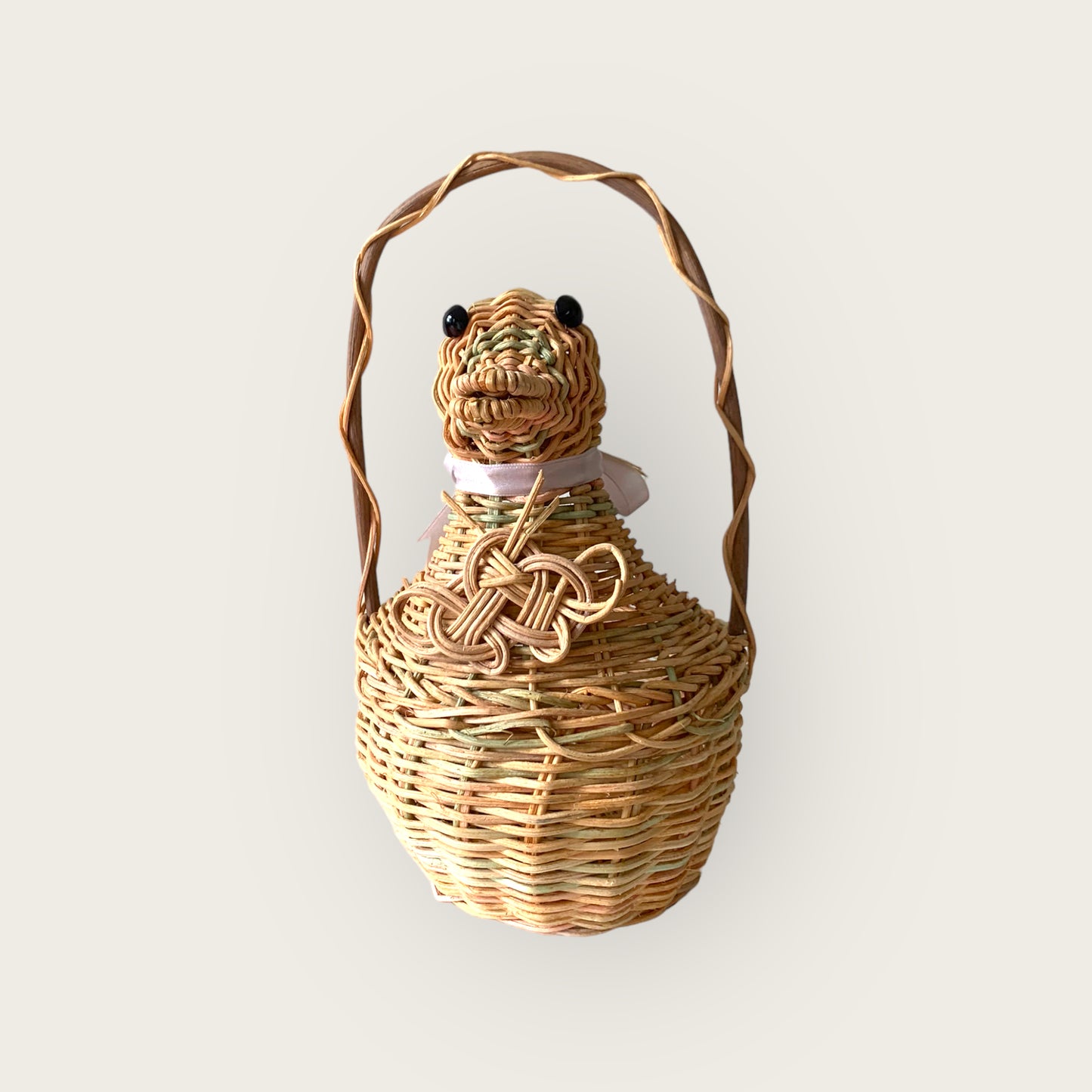 vintage wicker duck basket