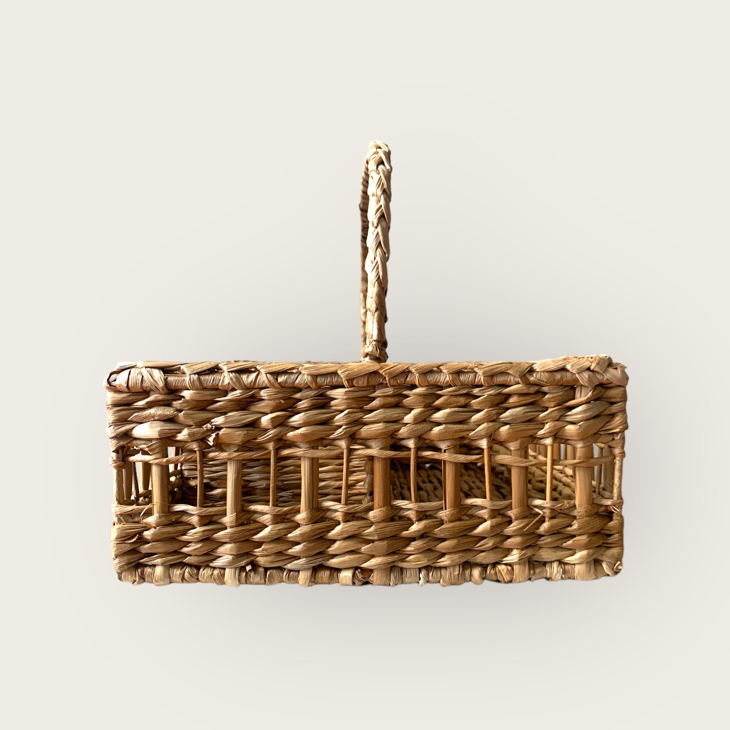 woven silverware caddy